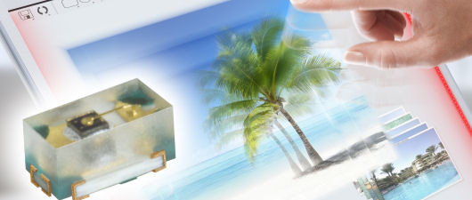 Superdunne aanraakschermen door nieuw type LED