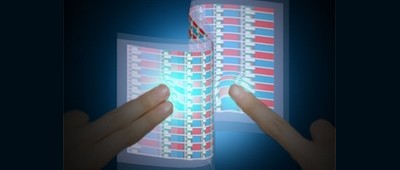 Kunstmatige huid licht op bij aanraking