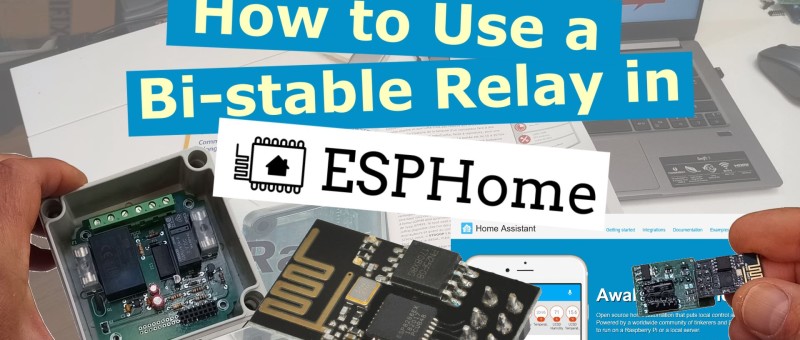Outdoor Switch with Bi-Stable Relay for ESPHome