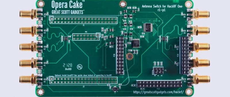 De Opera Cake antenne switch voor HackRF One