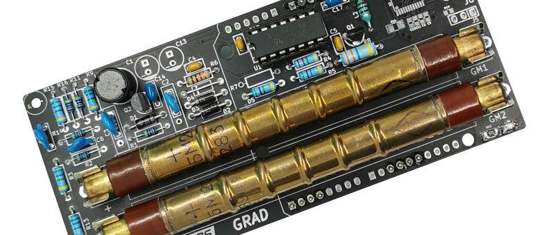 Arduino-shield met dubbele Geiger-Müller buis