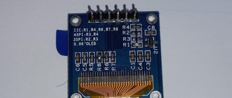 OLED-interface ombouwen van SPI naar I2C