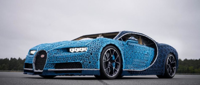Bugatti Chiron nagebouwd met Lego-stenen