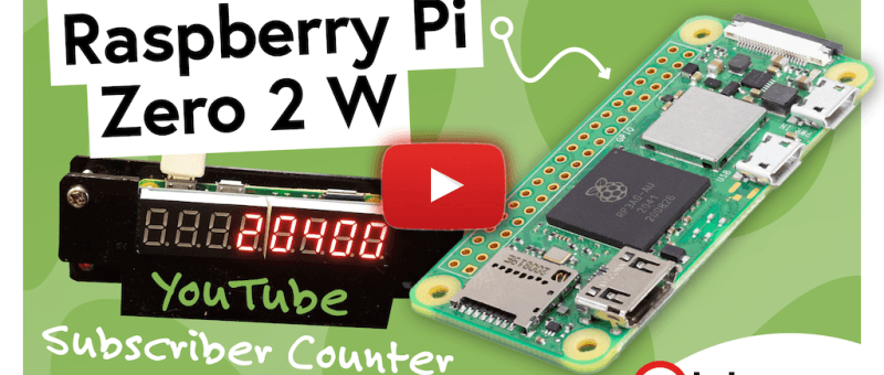 Raspberry Pi Zero 2 W Youtube Abonnee Teller