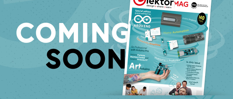 Arduino en Elektor werken samen voor een nieuwe editie van Elektor Mag