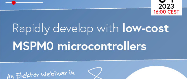 Webinar: Snel ontwikkelen met TI's voordelige MSPM0-microcontrollers