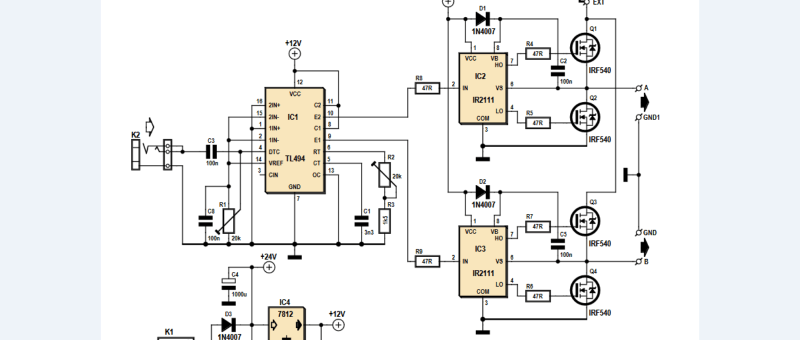 Circuit: Ultrasone Richtluidspreker