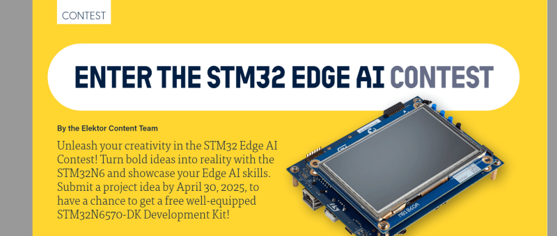 Doe mee aan de STM32 Edge AI Contest