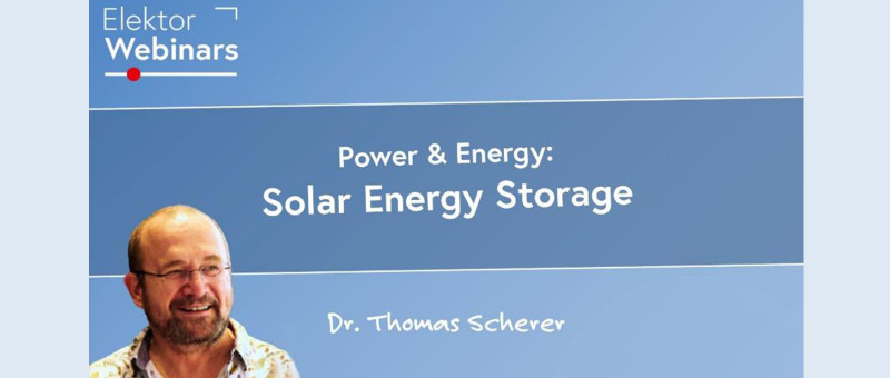 Vermogen en energie: Opslag van zonne-energie met Dr. Thomas Scherer - Webinar