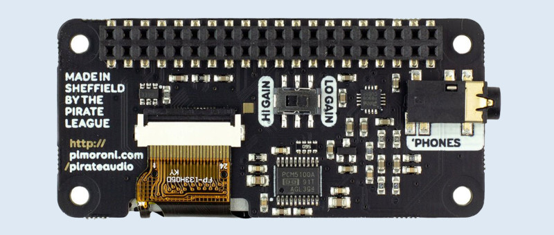 Pimoroni Pirate Audio Hoofdtelefoonversterker voor Raspberry Pi