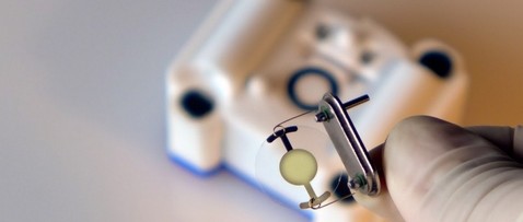 Kwartskristal als picogram-weegschaal