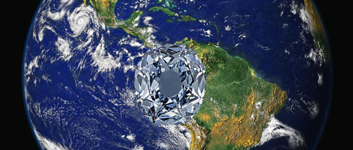 1 biljard ton diamant in het binnenste van de aarde ontdekt met geluidsgolven