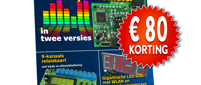 Nu of nooit: € 80 korting op 1 jaar Elektor GOLD!