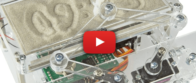 Schrijf de tijd in het zand met de Arduino Zandklok