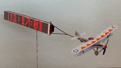 ESP32 Airplane Banner