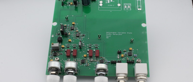 Analogue Audio Generator With Adjustable Frequency