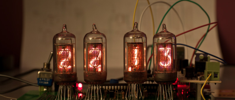 TAF1317A Nixie tubes clock