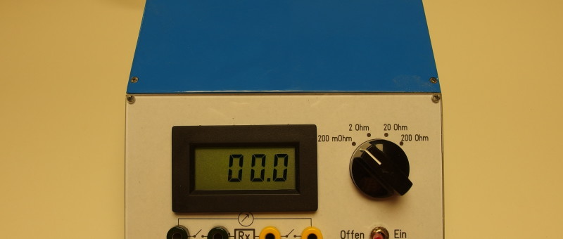 Precisie milliohmmeter voor het meten van lage weerstanden