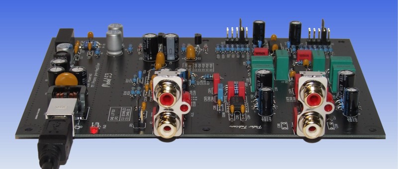 USB-gevoede MM-phonovoorversterker met ultralaag ruisniveau