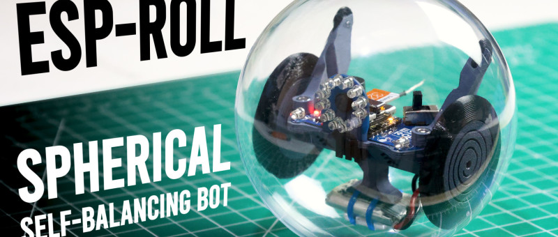ESP-ROLL: Build a Spherical Self-balancing Robot with ESP32 Camera!