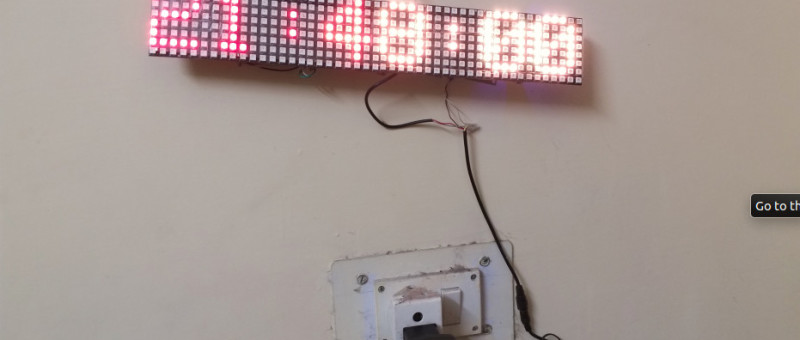 Neo_Pixel Rolling Message display for Control Room