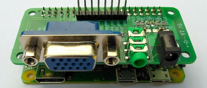 VGA & audio interface for Raspberry Pi Zéro