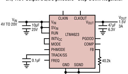 A skinny 3A regulator