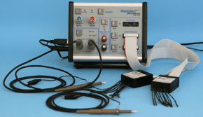 Desktop instrument monitors and simulates MCU interfaces