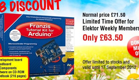 Summer Deal: Tutorial Kit for Arduino at a £8 Discount