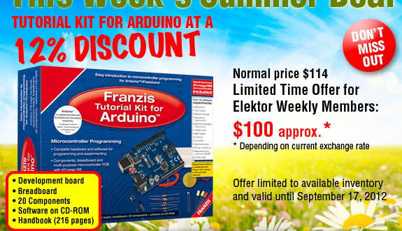 Summer Deal: Tutorial Kit for Arduino at a 12% Discount
