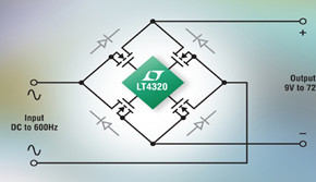 Ideal Diode Bridge Controller Minimizes Rectifier Heat & Voltage Loss