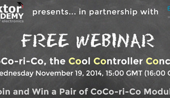 Join Elektor’s Cool Controller Concept Webinar (and win…)