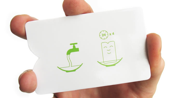A truly 'green' business card