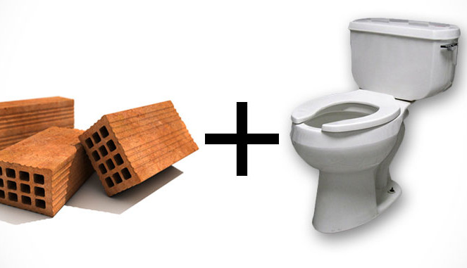 #EcoMonday tip 2: Bricks in your Toilet!