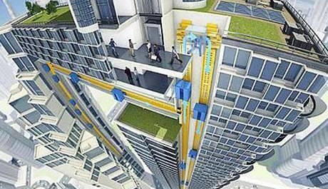 Maglev Elevators Go Sideways