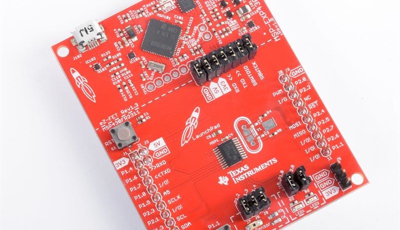 Image: MSP430 Launchpad development system. Source: Texas Instruments.