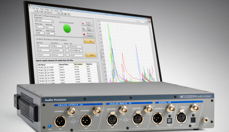 The APx515 Audio Analyzer also available in LabVIEW