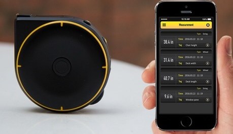Bagel Bluetooth-enabled Smart Tape Measure with Three Measuring Modes, Gadgetsin