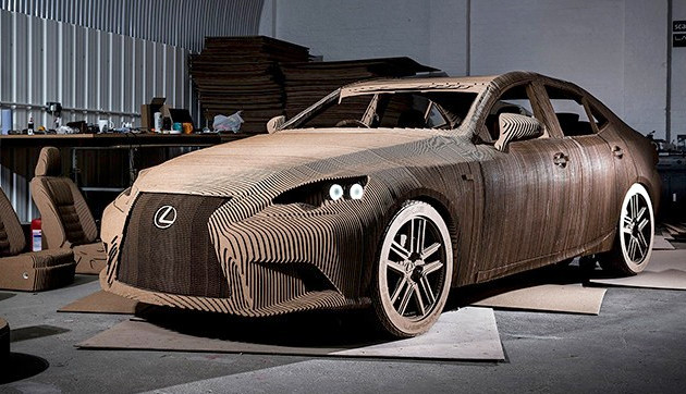 Lexus Cardboard Electric Car