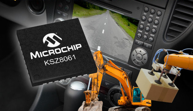 Quiet-WIRE KSZ8061 Ethernet-IC from Microchip for demanding environments