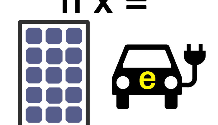 E-vehicle self-sufficiency -- how many PV panels would you need?