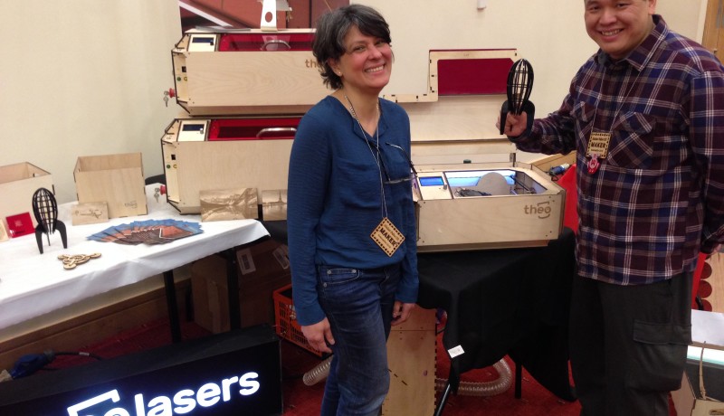 Theo Lasers @ Maker Faire UK 2016