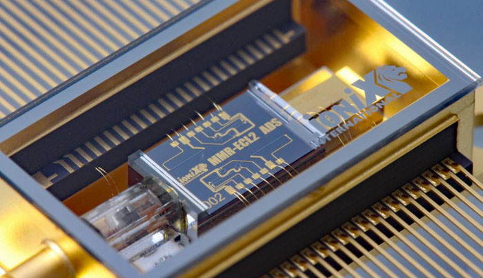 On-Chip laser with narrow 290Hz bandwidth 