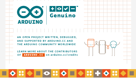 The new splash screen shows Arduino & Genuino hand in hand...