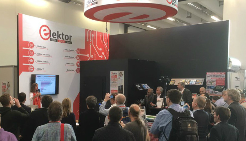 Picture: Elektor booth 2017 is looking forward to see you again