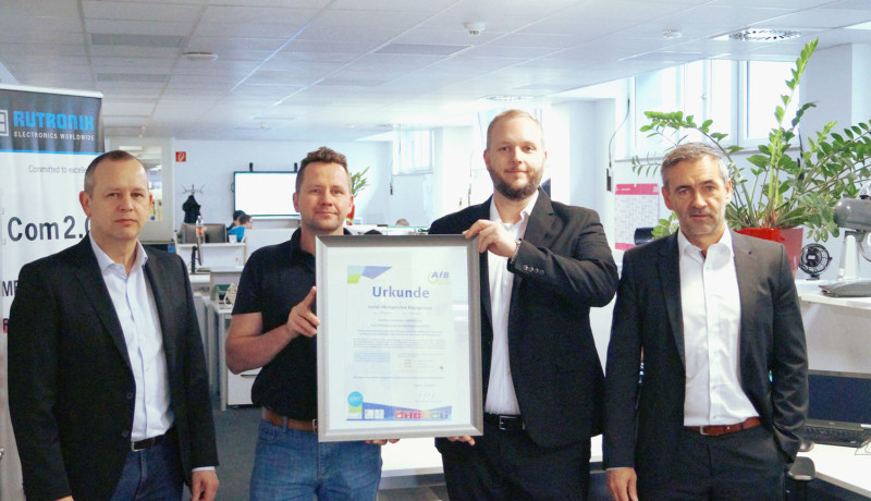 Markus Ziegler, Head of IT; Hans-Ulrich Pfleiderer, IT - Asset Manager; Alexander Schwander, PartnerManager AfB; Marco Nabinger, CIO (from left)