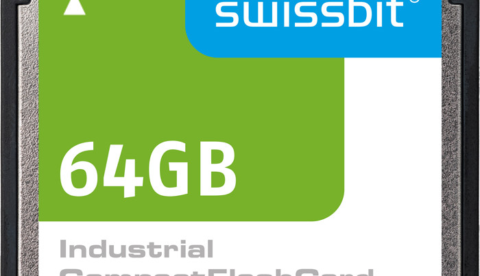 Obsolete in the consumer sector but very much in high demand for industrial applications and available through Swissbit with its C5x series: CompactFlash™ (Image: Swissbit)