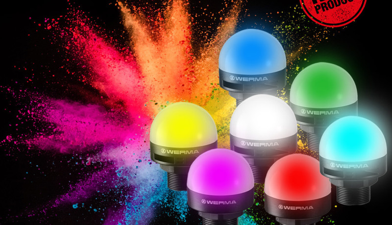 Distrelec adds Werma’s new multicolour 240 series LED installation beacons to web shop