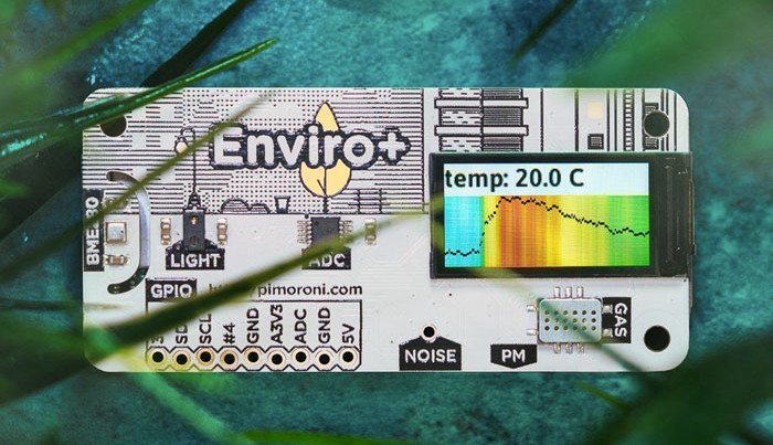 The Enviro+ Raspberry Pi HAT