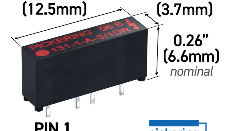 Pickering Electronics launches smallest HV reed relay